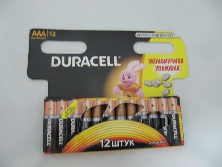 Батарейки Duracell R 3  12в1 RK-6906/12/72/864/