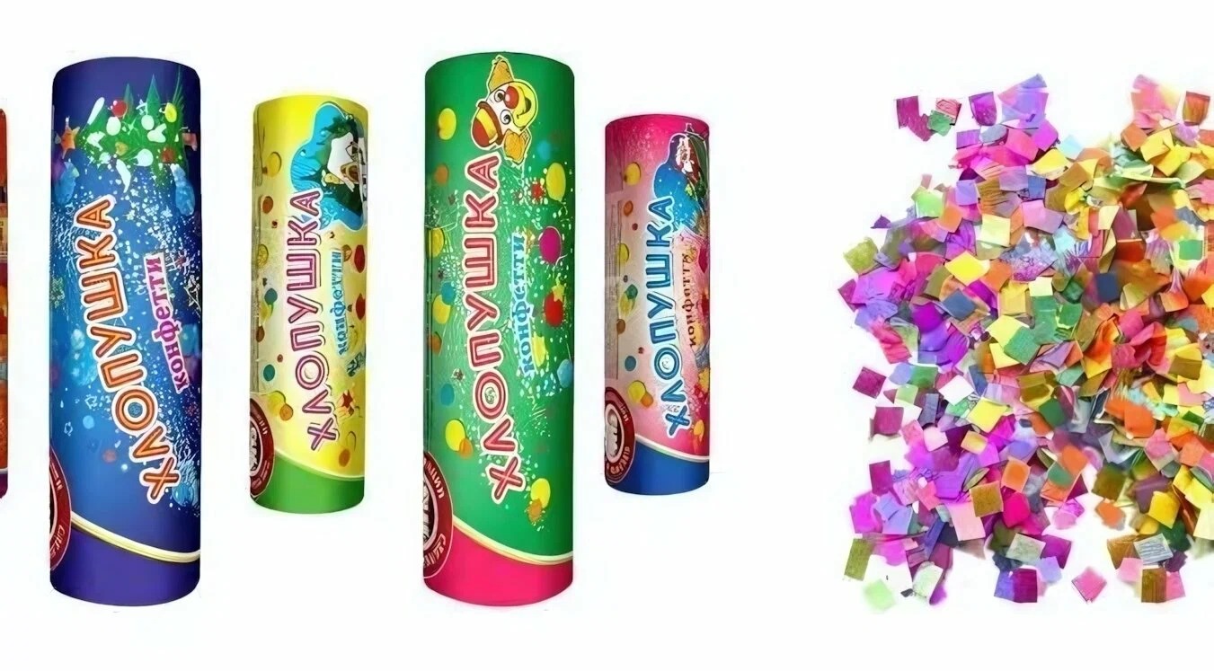 Хлопушка "Конфетти" 10см /1/250/