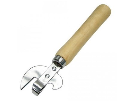Открывалка с деревянной ручкой с заклепками  15,5 х 3,8 х 2 см/8802/600