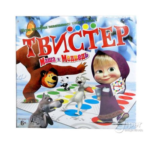 Игра &quot;ТВИСТЕР Маша и Медведь&quot; 1/10