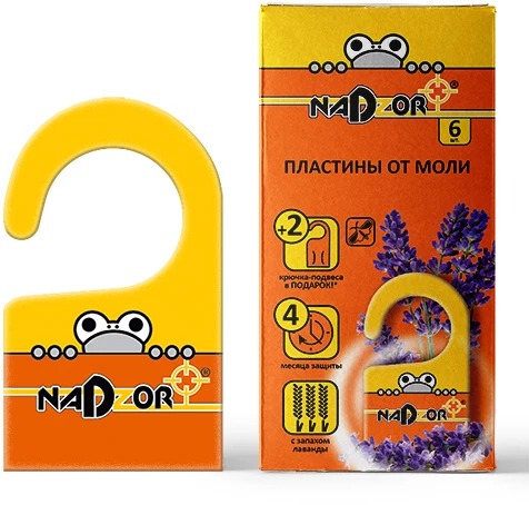 Пластины от моли 6 шт. Nadzor/30