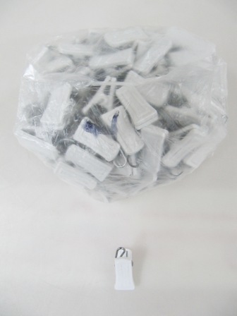 Зажим для штор пластик  без кольца уп-25шт/2,8*1см/арт.2343
